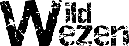 Logo van WildWezen, een zwart logo met witte letters in een strak ontwerp